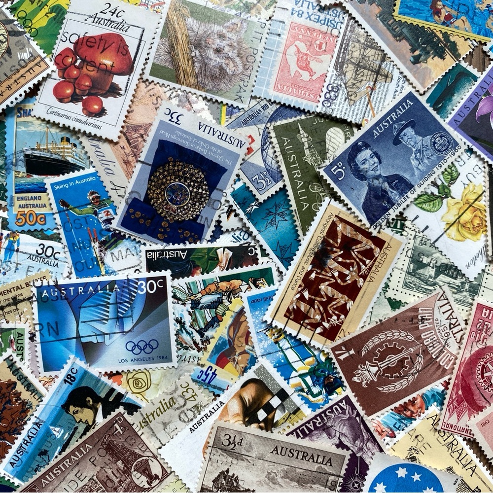 80 Australian Postage Stamps